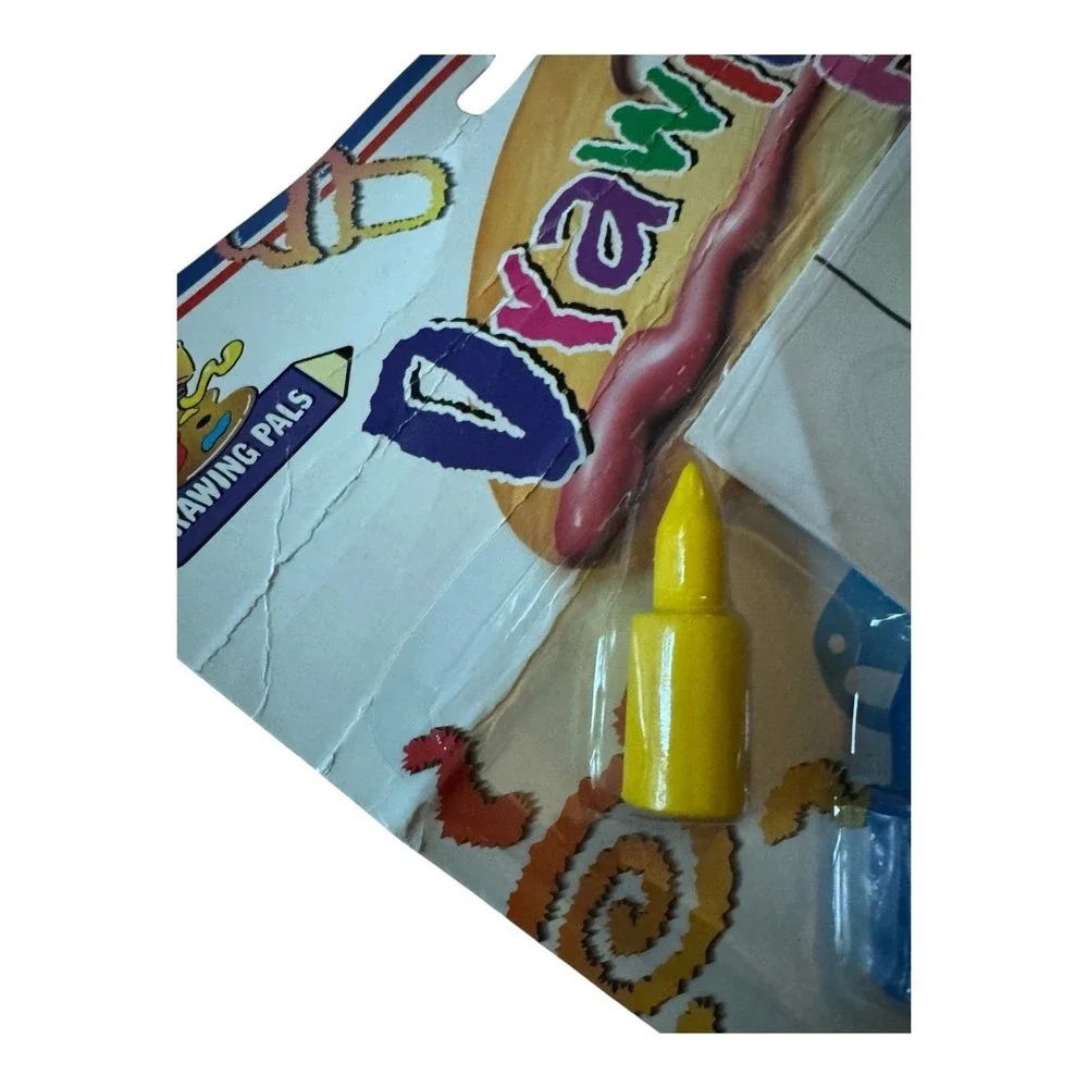 Drawing Pals Drawing Fun Stencil Set 6 Crayons Sharpener New Sealed NOS Craft